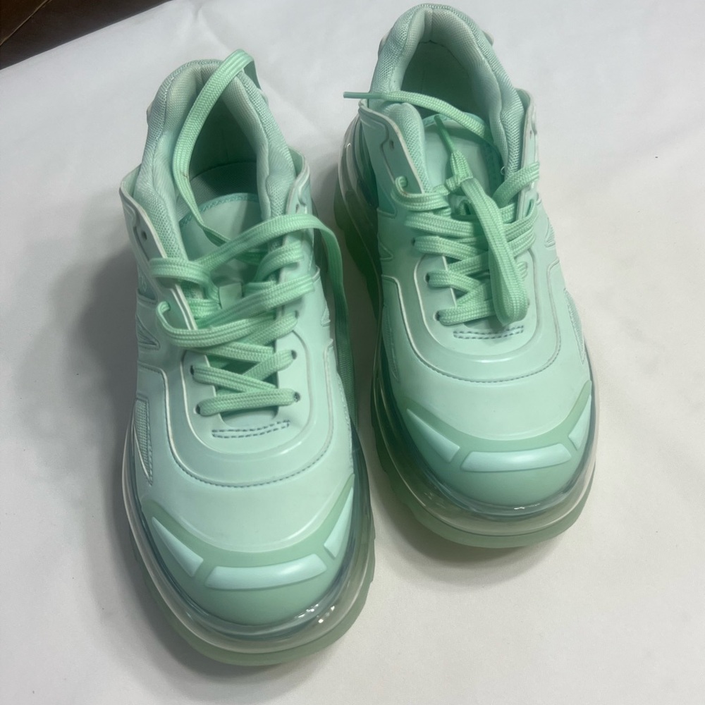 Shoes 53045 Bump Air Platform Sneaker Mint Green unisex